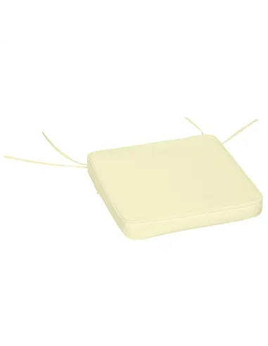 Outsunny Set of 6 Pcs Chair Cushion, 42Lx42Wx5T cm-Cream White