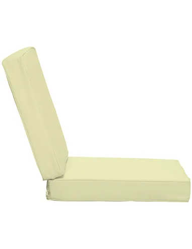 Outsunny Set of 2 Garden Seat and Back Cushion Set, Replacement Cushions for Outdoor Furniture with Seat Cushion and Back Cushio