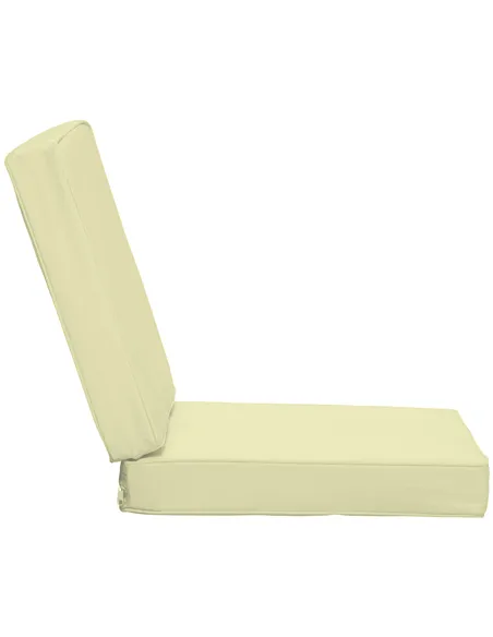 Outsunny Set of 2 Garden Seat and Back Cushion Set, Replacement Cushions for Outdoor Furniture with Seat Cushion and Back Cushio