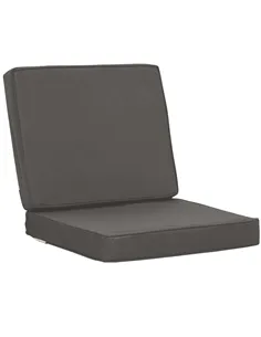 Outsunny Set of 2 Garden Seat and Back Cushion Set, Replacement Cushions for Outdoor Furniture with Seat Cushion and Back Cushio