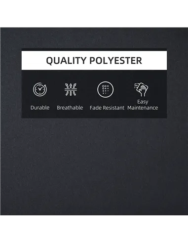 Outsunny Garden Sun Lounger Cushion Replacement Thick Sunbed Reclining Chair Relaxer Pad with Pillow - Black