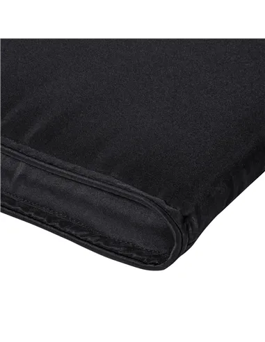Outsunny Garden Sun Lounger Cushion Replacement Thick Sunbed Reclining Chair Relaxer Pad with Pillow - Black