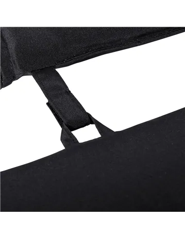 Outsunny Garden Sun Lounger Cushion Replacement Thick Sunbed Reclining Chair Relaxer Pad with Pillow - Black