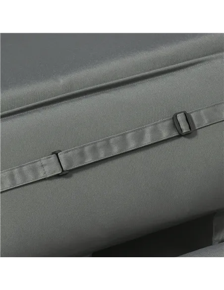 Outsunny Outdoor Garden Patio Folding High Back Chair Cushion Replacement Seat Pad - Grey