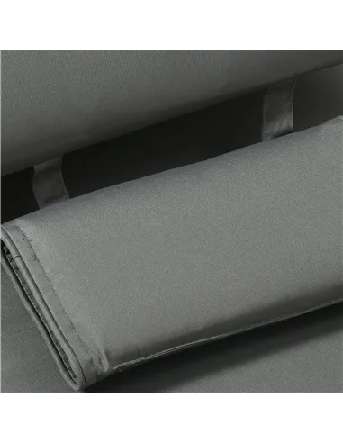 Outsunny Outdoor Garden Patio Folding High Back Chair Cushion Replacement Seat Pad - Grey