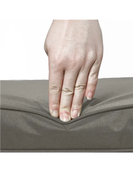 Outsunny Set of 2 Garden Chair Cushions with Ties, 45 x 45 cm Replacement Cushions for Outdoor Furniture, Dark Grey