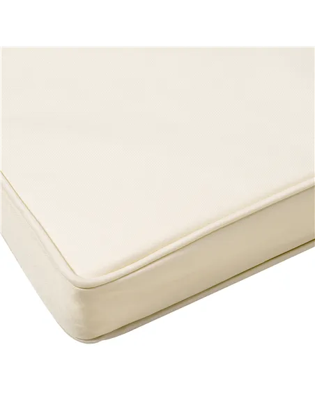 Outsunny Set of 2 Garden Chair Cushions with Ties, 45 x 45 cm Replacement Cushions for Outdoor Furniture, Cream White