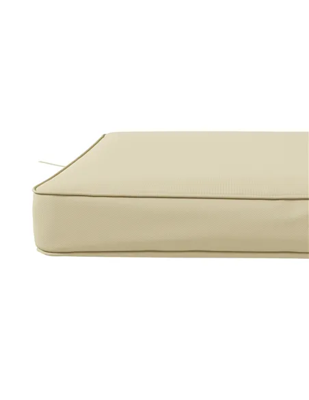 Outsunny 4-Piece Seat Cushions Pillow Replacement, Patio Chair Cushions Set with Ties for Indoor Outdoor, Beige