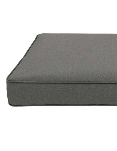 Outsunny 4-Piece Seat Cushions Pillow Replacement, Patio Chair Cushions Set with Ties for Indoor Outdoor, Charcoal Grey