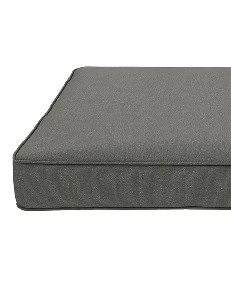 Outsunny 4-Piece Seat Cushions Pillow Replacement, Patio Chair Cushions Set with Ties for Indoor Outdoor, Charcoal Grey