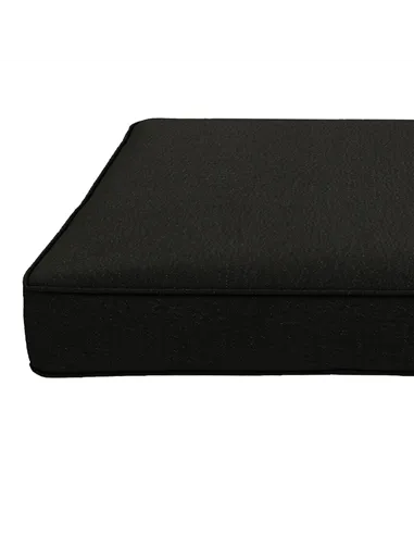 Outsunny 4-Piece Seat Cushions Pillow Replacement, Patio Chair Cushions Set with Ties for Indoor Outdoor, Black