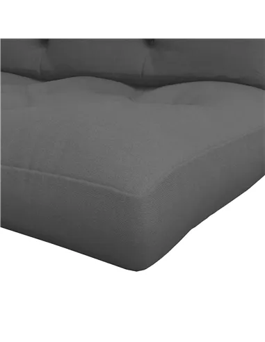 Outsunny Seat and Back Padded Pallet Cushion Set - Dark Grey