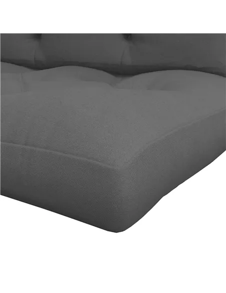 Outsunny Seat and Back Padded Pallet Cushion Set - Dark Grey