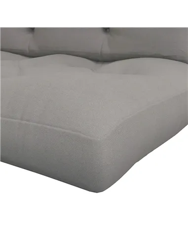 Outsunny Seat and Back Padded Pallet Cushion Set - Light Grey