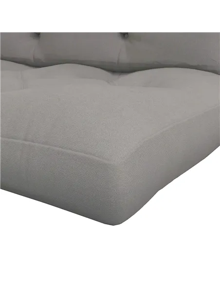 Outsunny Seat and Back Padded Pallet Cushion Set - Light Grey