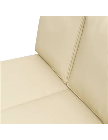 Outsunny 2 Seater Back and Seat Cushion Pillows Replacement, Patio Chair Cushions Set for Indoor Outdoor, Beige