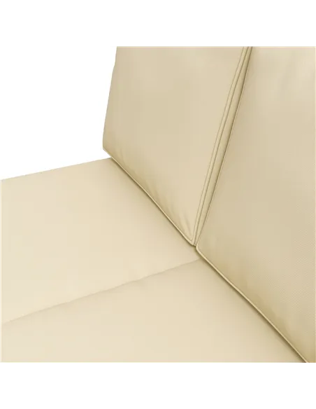 Outsunny 2 Seater Back and Seat Cushion Pillows Replacement, Patio Chair Cushions Set for Indoor Outdoor, Beige