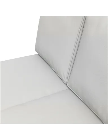 Outsunny 2 Seater Back and Seat Cushion Pillows Replacement, Patio Chair Cushions Set for Indoor Outdoor, Light Grey