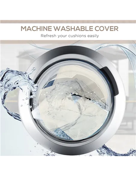 Outsunny Set of 14 Dining Set Cushions - Cream