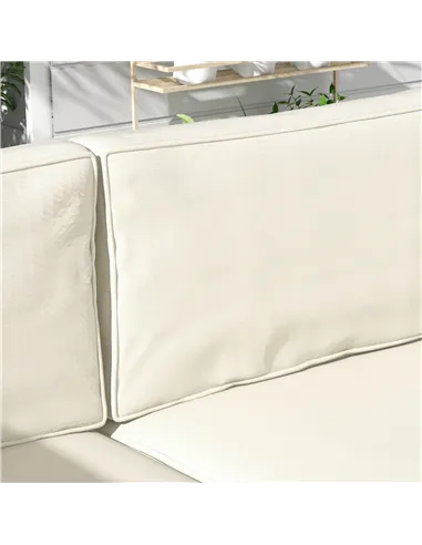 Outsunny Set of 14 Dining Set Cushions - Cream