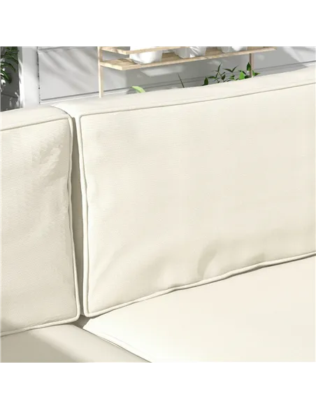 Outsunny Set of 14 Dining Set Cushions - Cream