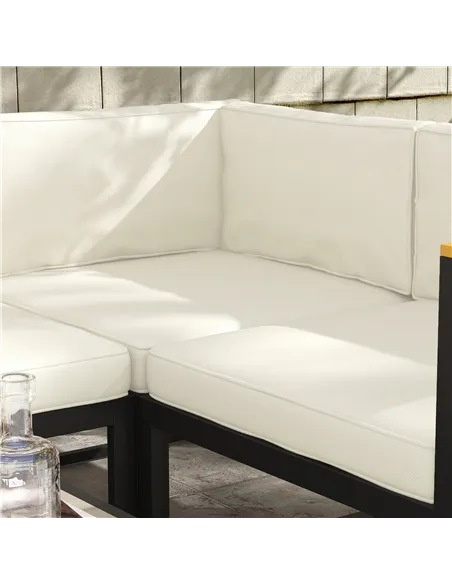 Outsunny Set of 14 Dining Set Cushions - Cream