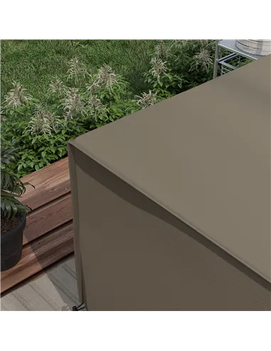 Outsunny Large Square Patio Garden Furniture Set Cover 600D Oxford Waterproof, 230 x 230 x 70cm, Grey