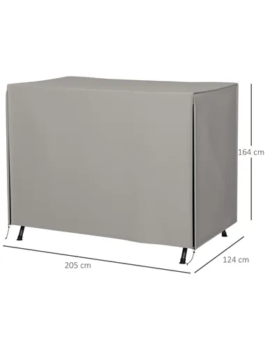 Outsunny 205 x 124cm Three-Seater Swing Chair Protective Cover Grey