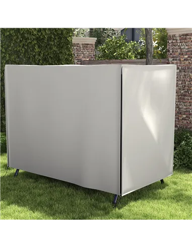 Outsunny 205 x 124cm Three-Seater Swing Chair Protective Cover Grey