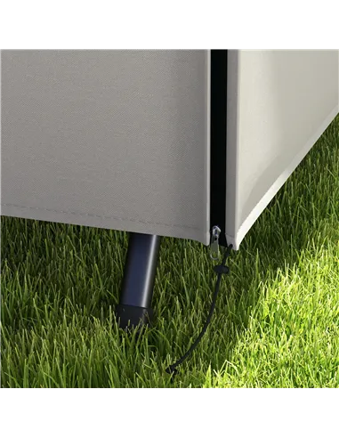 Outsunny 205 x 124cm Three-Seater Swing Chair Protective Cover Grey