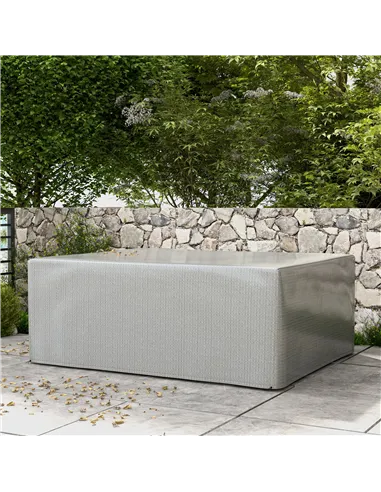 Outsunny 235 x 190 x 90 cm Large Patio Set Covers, Outdoor Garden Furniture Protection Cover Protector Waterproof Anti-UV Grey