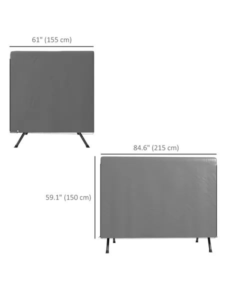 Outsunny Patio 3 Seater Swing Chair Bench Cover Outdoor Garden Furniture Rain Protection Cover Protector Waterproof Anti-UV, 215