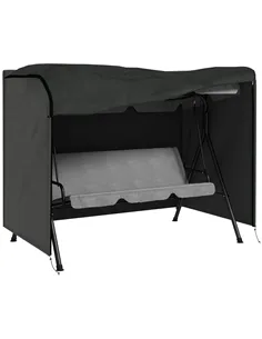 Outsunny 205 x 124cm Three-Seater Swing Chair Protective Cover Dark Grey