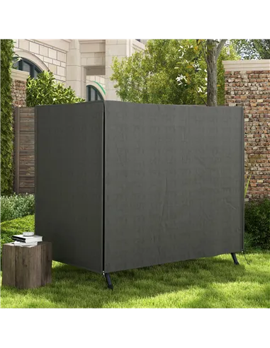 Outsunny 152 x 177cm Three-Seater Swing Chair Protective Cover Grey