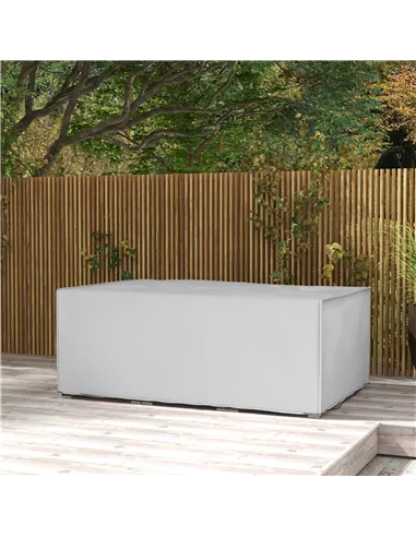 Outsunny Outdoor Garden Furniture Cover Waterproof, Anti-UV 600D Heavy Duty Oxford Fabric Patio Furniture Cover for Rectangular 