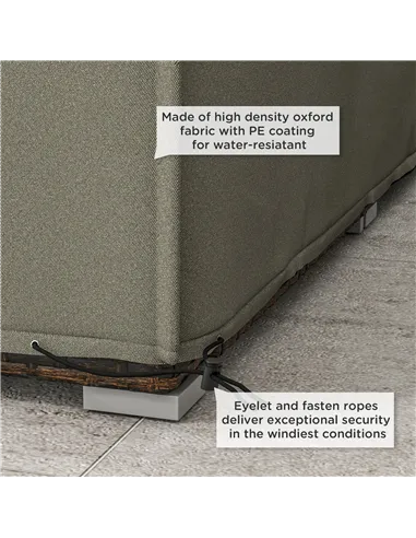 Outsunny 155 x 222cm Waterproof Furniture Cover - Grey