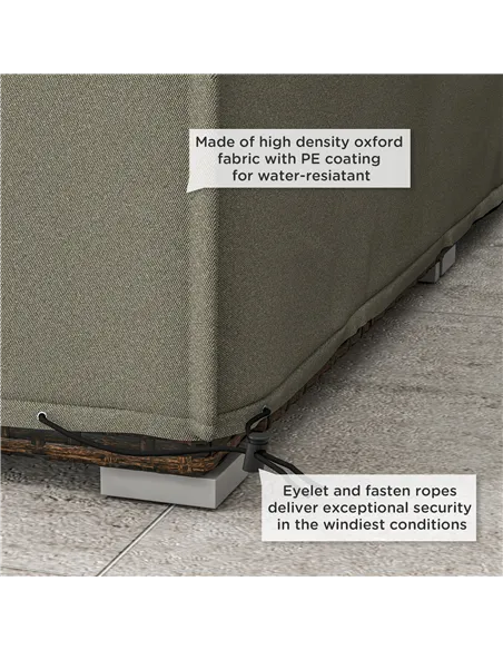Outsunny 155 x 222cm Waterproof Furniture Cover - Grey