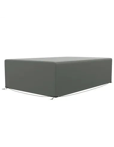 Outsunny Outdoor Garden Furniture Cover Waterproof, Anti-UV 600D Heavy Duty Oxford Fabric Patio Furniture Cover for Rectangular 