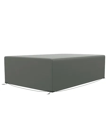 Outsunny Outdoor Garden Furniture Cover Waterproof, Anti-UV 600D Heavy Duty Oxford Fabric Patio Furniture Cover for Rectangular 