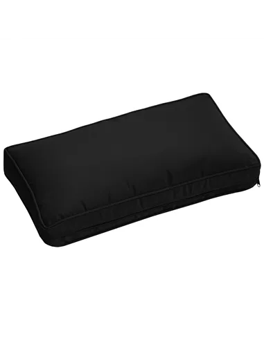 Outsunny Garden Rattan Sofa Cushion Polyester Cover Replacement Outdoor- No Cushion Included, Black