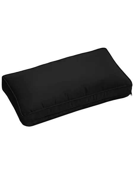 Outsunny Garden Rattan Sofa Cushion Polyester Cover Replacement Outdoor- No Cushion Included, Black