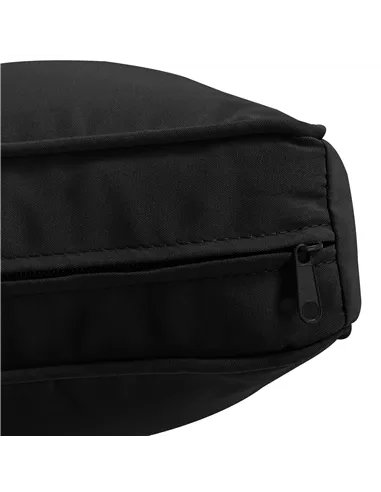 Outsunny Garden Rattan Sofa Cushion Polyester Cover Replacement Outdoor- No Cushion Included, Black