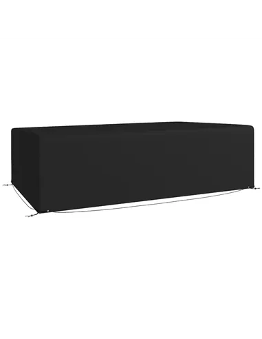 Outsunny Outdoor Garden Furniture Cover Waterproof, Anti-UV 600D Heavy Duty Oxford Fabric Patio Furniture Cover for Rectangular 