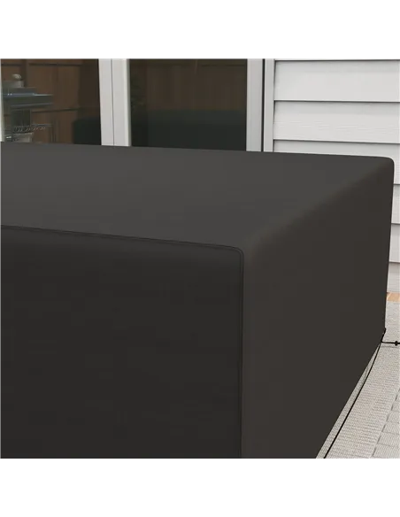 Outsunny Outdoor Garden Furniture Cover Waterproof, Anti-UV 600D Heavy Duty Oxford Fabric Patio Furniture Cover for Rectangular 