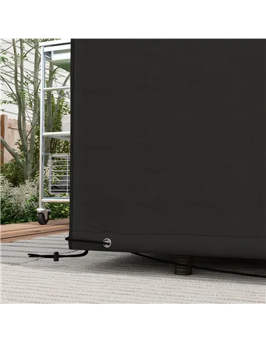 Outsunny Outdoor Garden Furniture Cover Waterproof, Anti-UV 600D Heavy Duty Oxford Fabric Patio Furniture Cover for Rectangular 