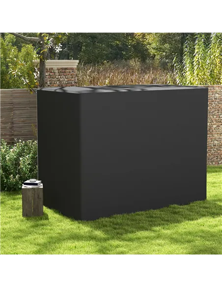 Outsunny 3-Seat Outdoor Garden Swing Chair Protective Cover Water UV Resistant, 240L x 133Wcm, Dark Grey