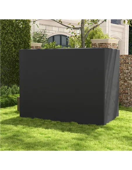 Outsunny 3-Seat Outdoor Garden Swing Chair Protective Cover Water UV Resistant, 240L x 133Wcm, Dark Grey