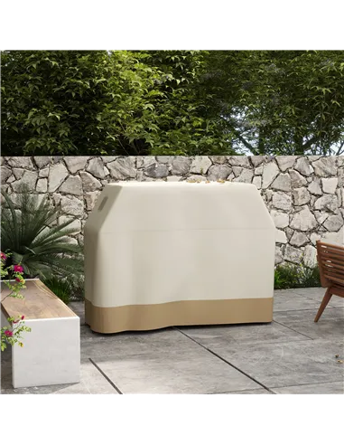 Outsunny 66W x 152Lcm PU Coated Protective Grill Cover - Beige