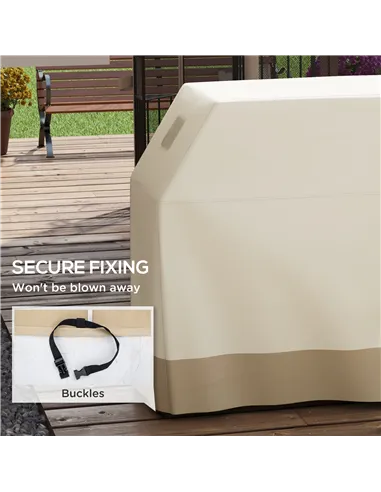 Outsunny 66W x 152Lcm PU Coated Protective Grill Cover - Beige