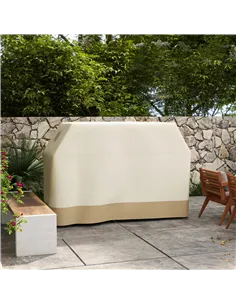 Outsunny 71W x 188Lcm PU Coated Protective Grill Cover - Beige 2